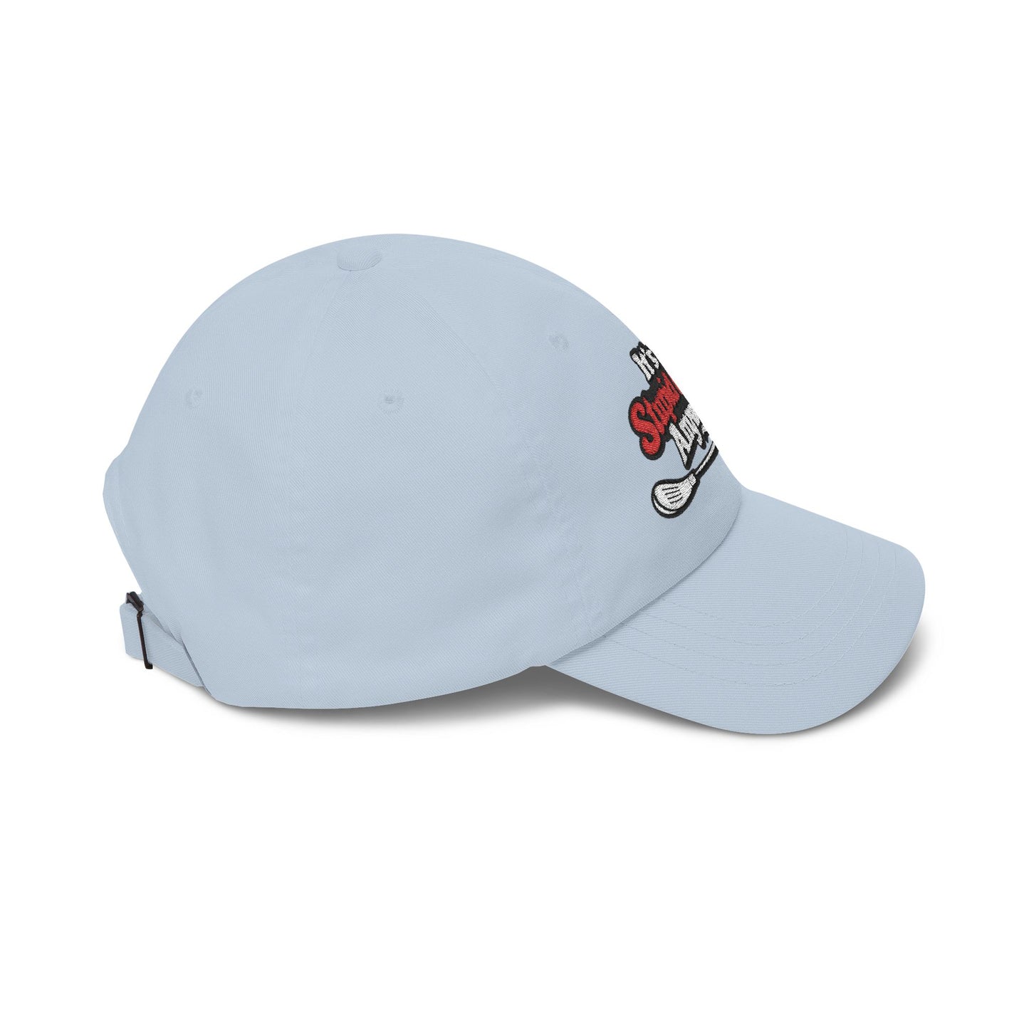 The Dad Hat – Funny Embroidered Its A Stupid Game Anyway hat with Bent Club Design