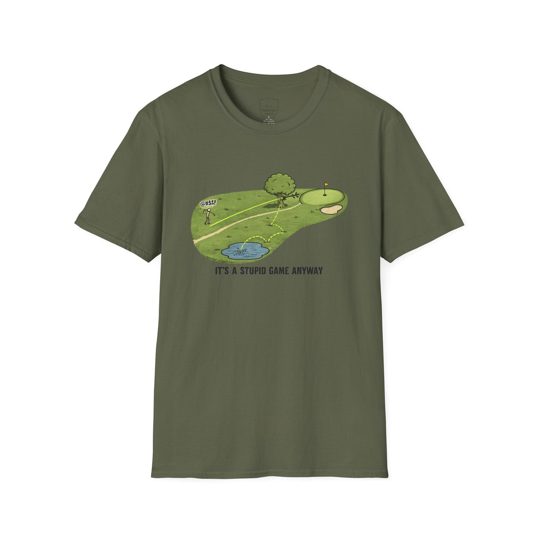 The Drop – Penalty Stroke Golf T-Shirt | It’s A Stupid Game Anyway