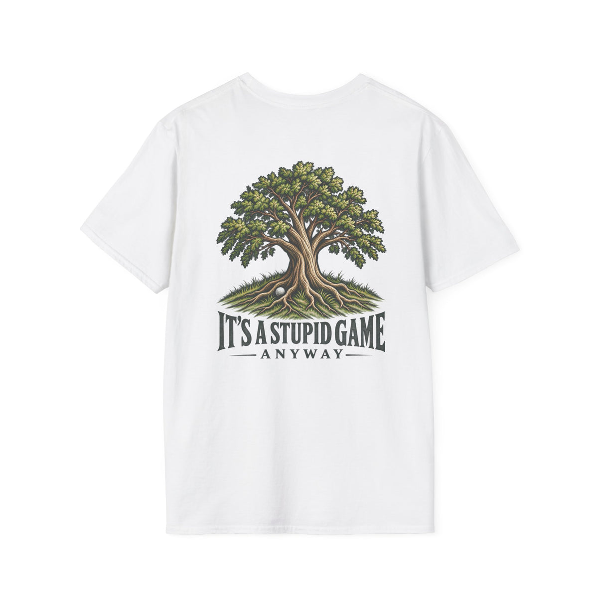 The Greenwood – Vintage Tree Golf T-Shirt | It’s A Stupid Game Anyway