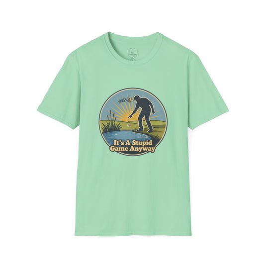 The Drop – Penalty Stroke Golf T-Shirt | It’s A Stupid Game Anyway