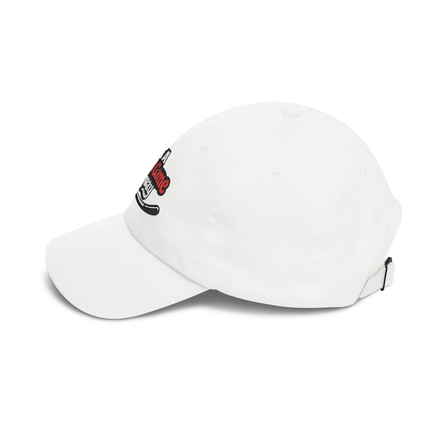 The Dad Hat – Funny Embroidered Its A Stupid Game Anyway hat with Bent Club Design
