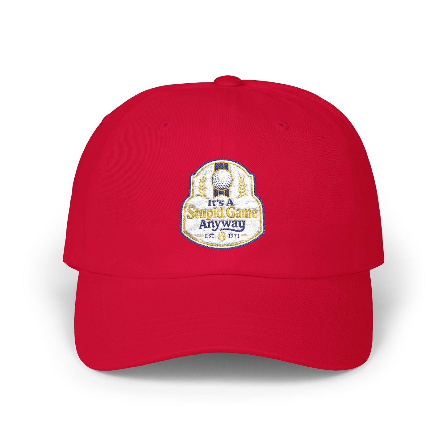 The Natural - It's A Stupid Game Anyway hat with Natural Light inspired logo