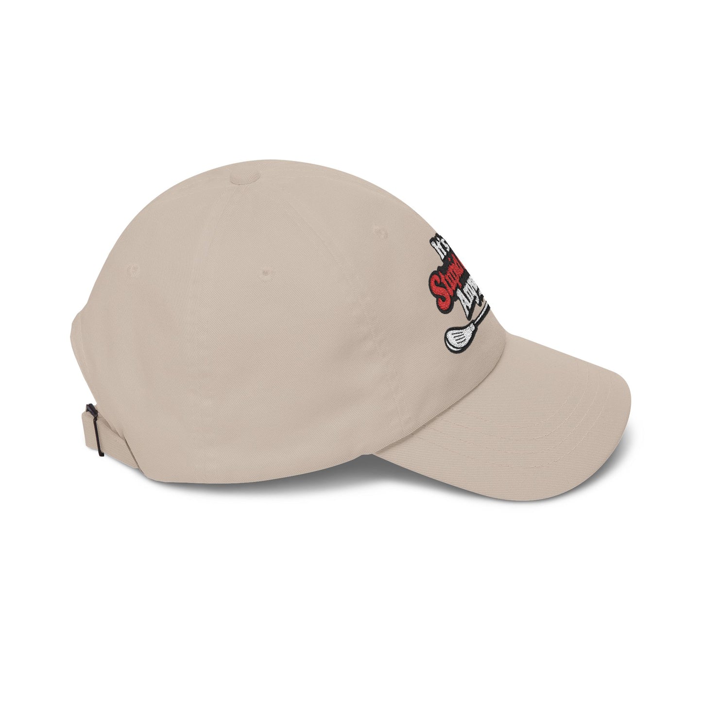 The Dad Hat – Funny Embroidered Its A Stupid Game Anyway hat with Bent Club Design