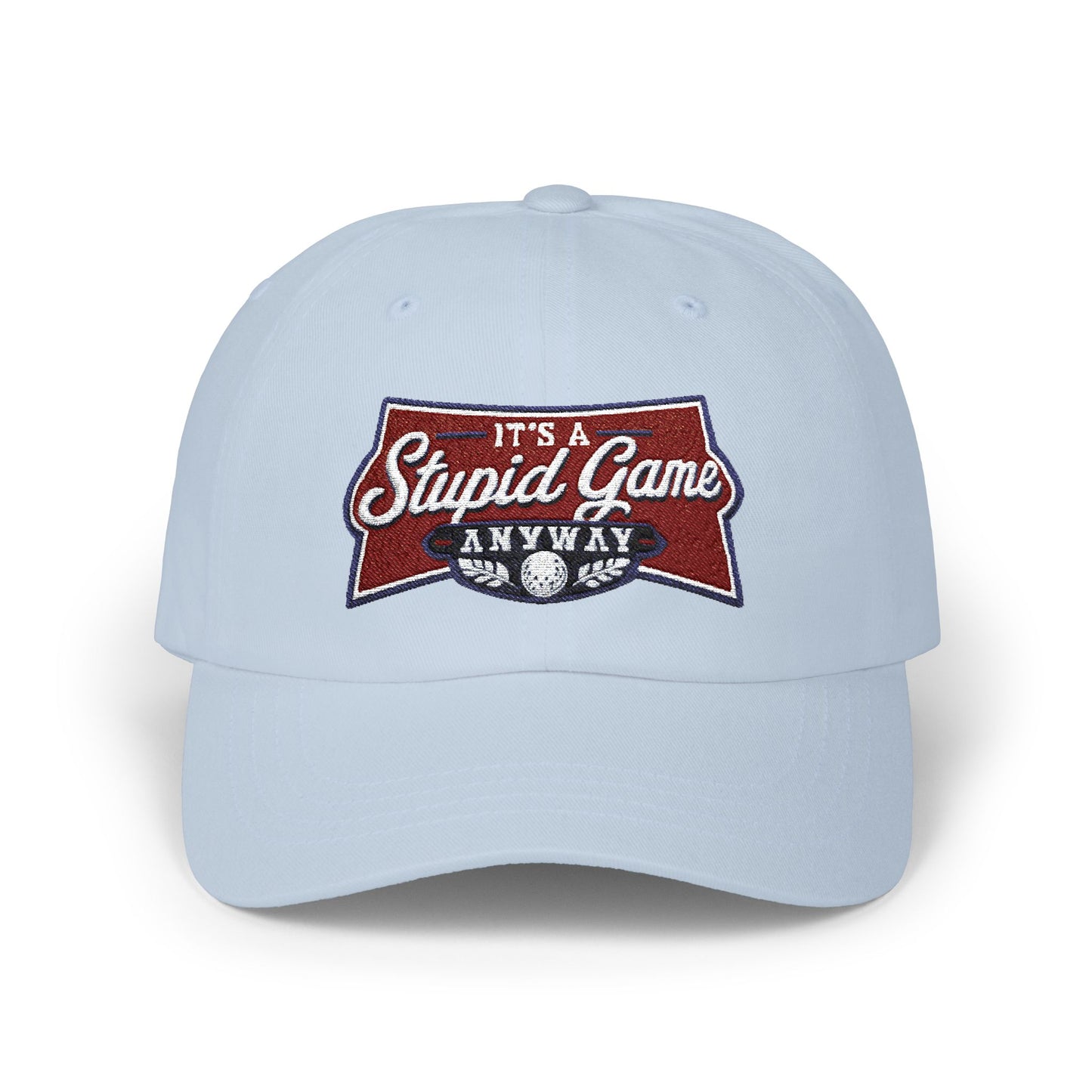 The Bowtie Hat – Funny Embroidered Its A Stupid Game Anyway hat with familiar bowtie design