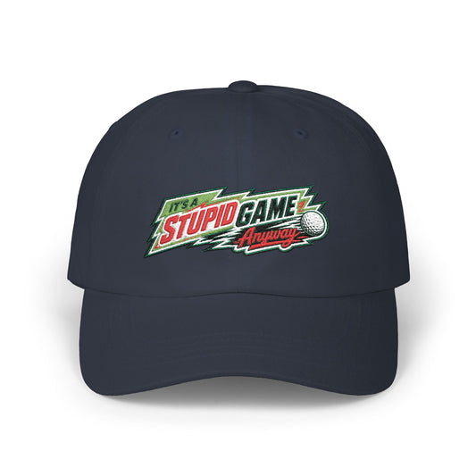 The Dew Hat – Its A Stupid Game Anyway hat with Mountain Dew theme