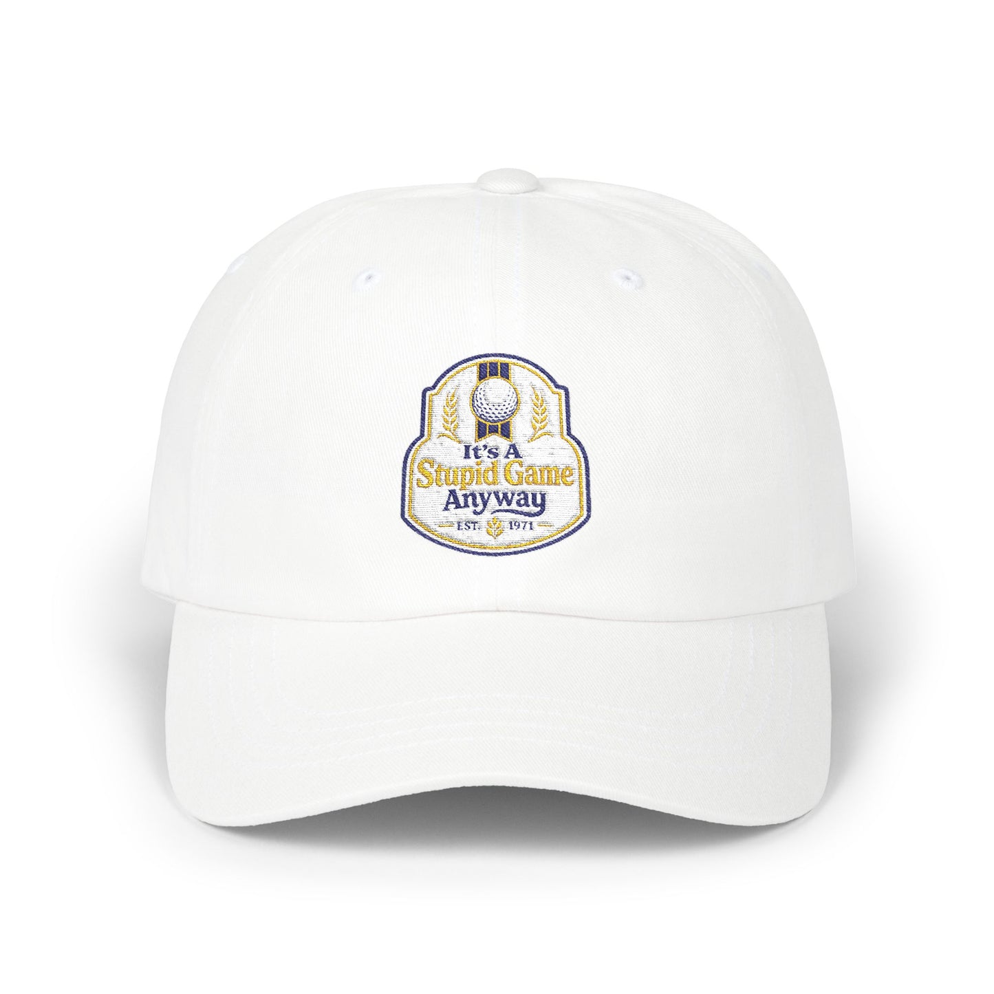 The Natural - It's A Stupid Game Anyway hat with Natural Light inspired logo