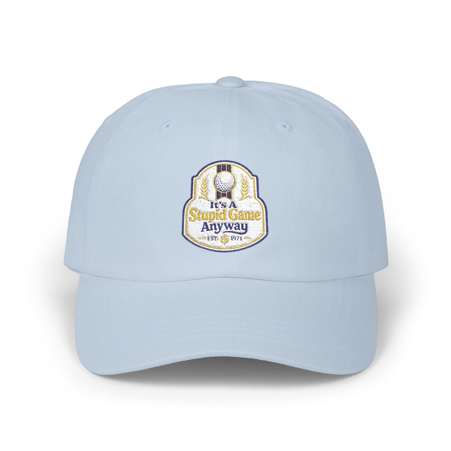 The Natural - It's A Stupid Game Anyway hat with Natural Light inspired logo