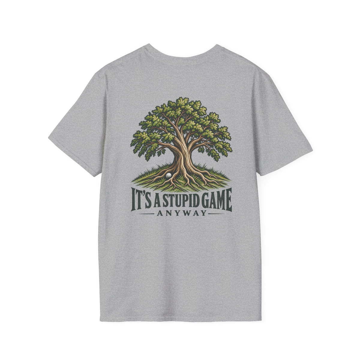 The Greenwood – Vintage Tree Golf T-Shirt | It’s A Stupid Game Anyway
