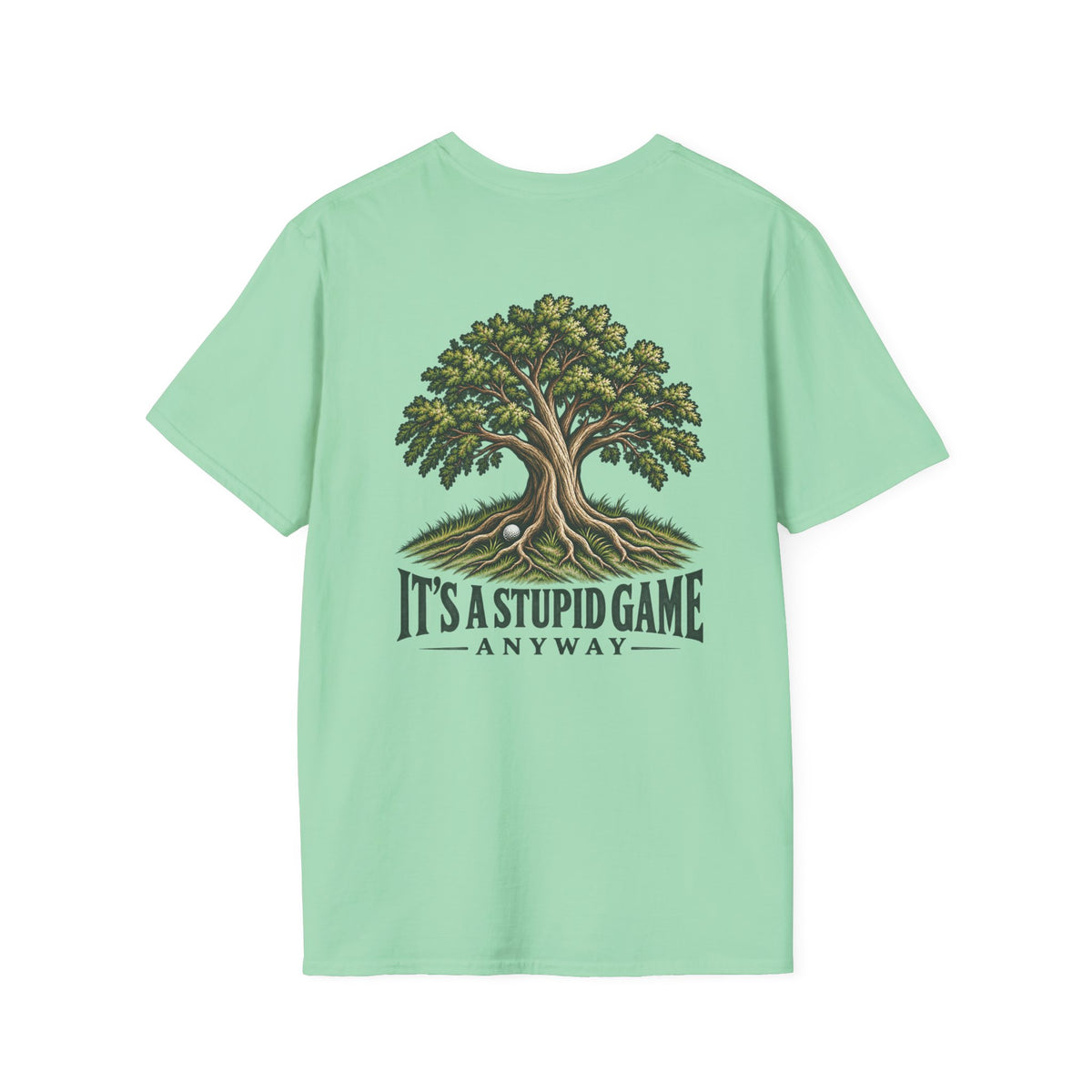 The Greenwood – Vintage Tree Golf T-Shirt | It’s A Stupid Game Anyway
